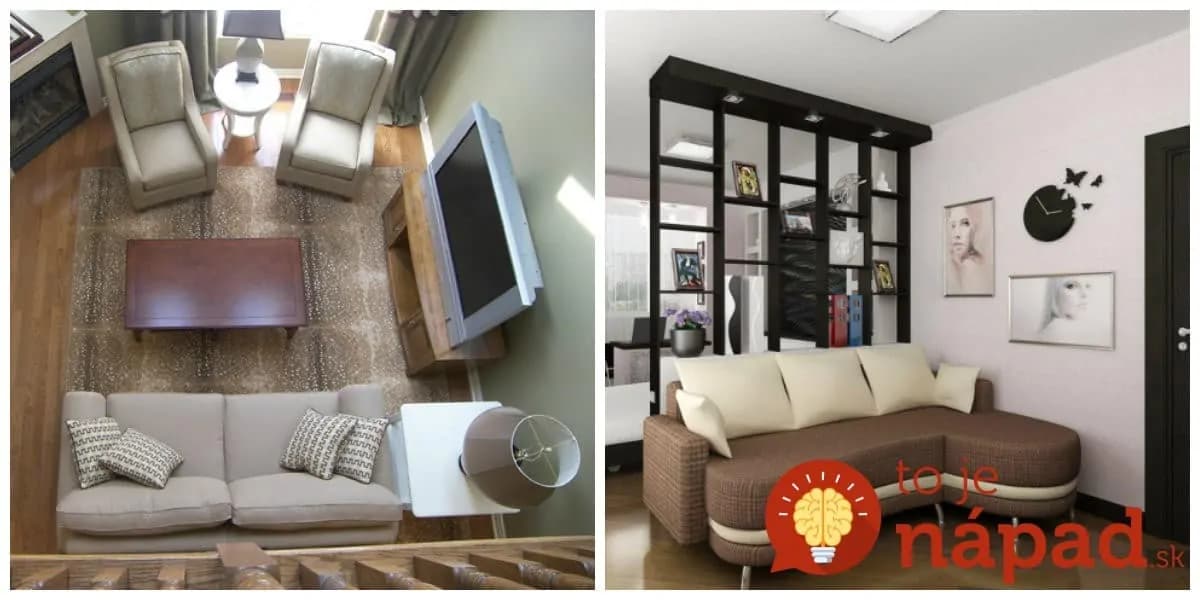 21 krásnych riešení pre malé obývačky: Pozrite, ako geniálne môžu vyzerať!