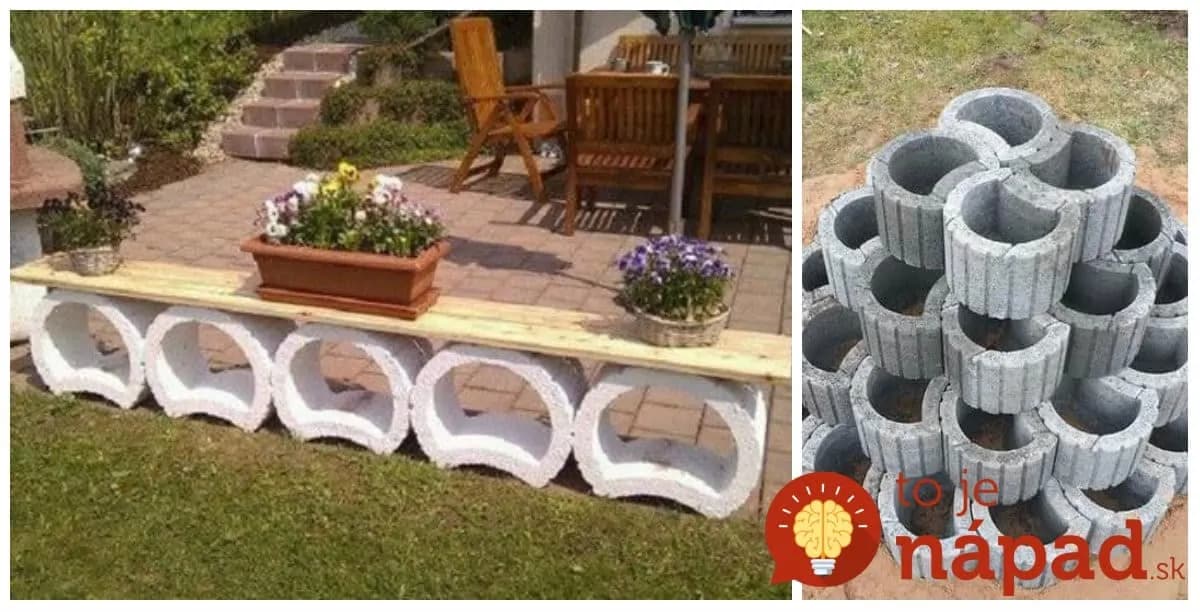 Keď pôjdete do stavebnín, vezmite aj pár svahoviek: Neuveríte, čo všetko môžete mať z týchto betónových tvárnic v záhrade!