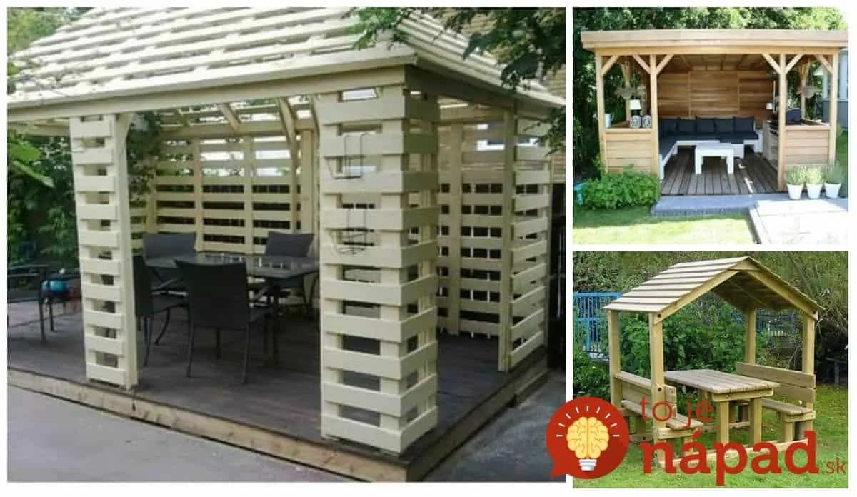 Lepšie nápady sme dávno nevideli: Pozrite sa, aké úžasné altánky môžete mať z pár kusov vyradených paliet!