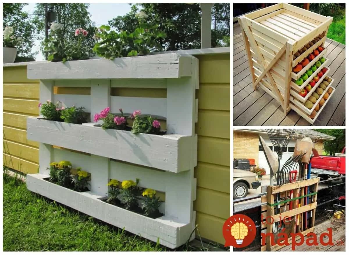 14 perfektných nápadov, ako využiť palety na úsporu priestoru, skladovanie a sadenie rastlín: Lacné a také geniálne!