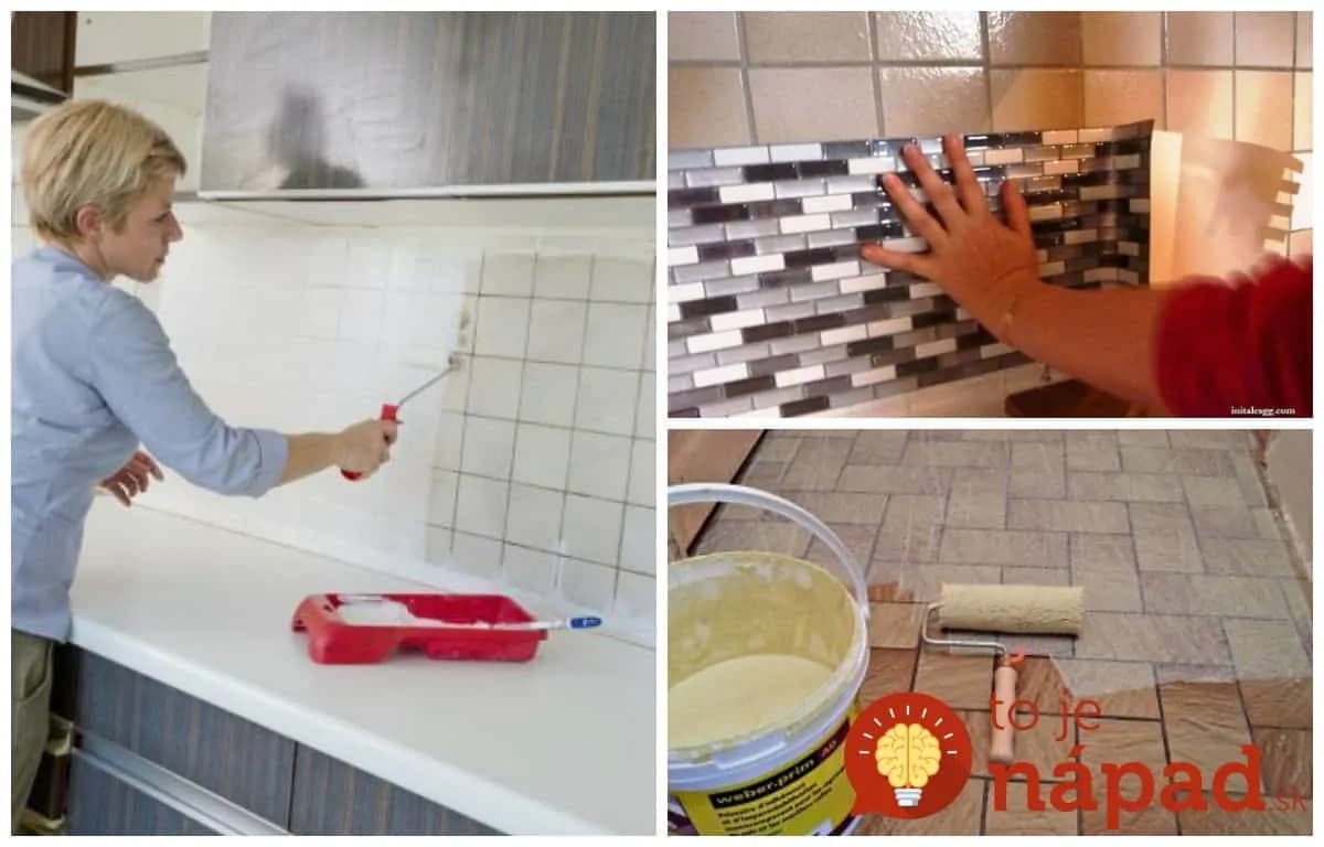 A netreba ich vymieňať, budú vyzerať ako nové: Perfektný nápad, ako zakryť škaredé obkladačky v kúpeľni a kuchyni!