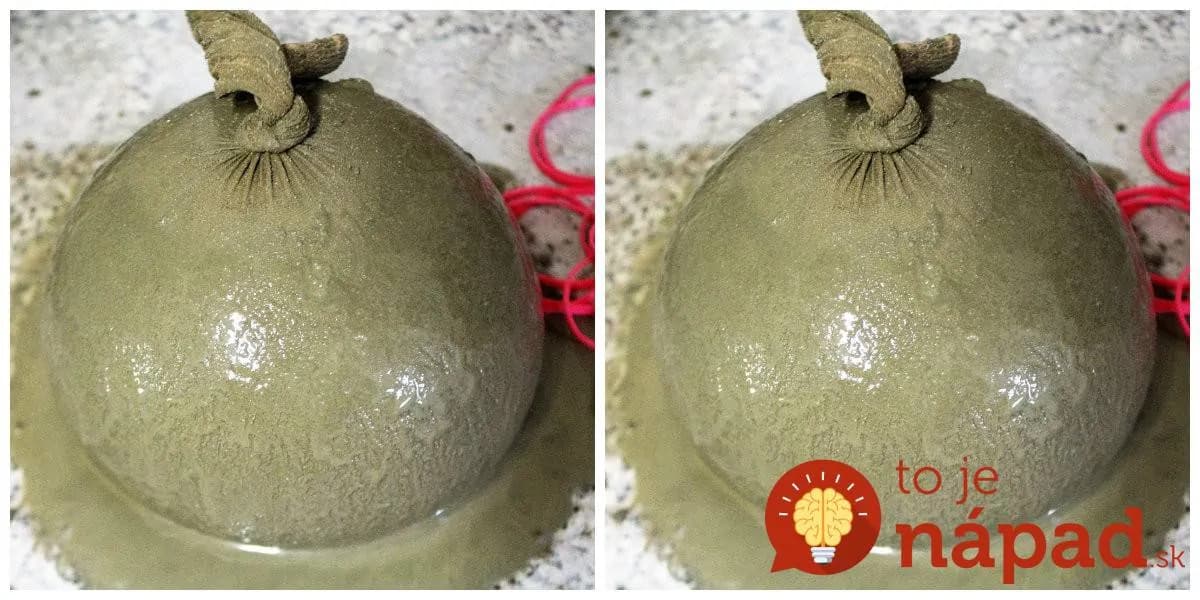 Do starej pančuchy naliala betón a pevne zviazala: Čo vymyslela, vás bude tešiť každú jeseň po celé roky!