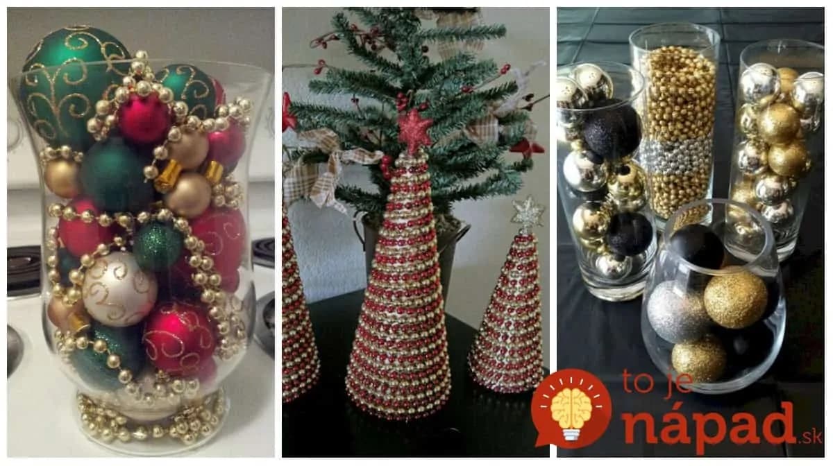 Tieto reťaze a vianočné gule nemusia skončiť len na stromčeku: 23 nápadov, ako ich premeniť na prekrásne ozdoby (nielen) na sviatočný stôl!