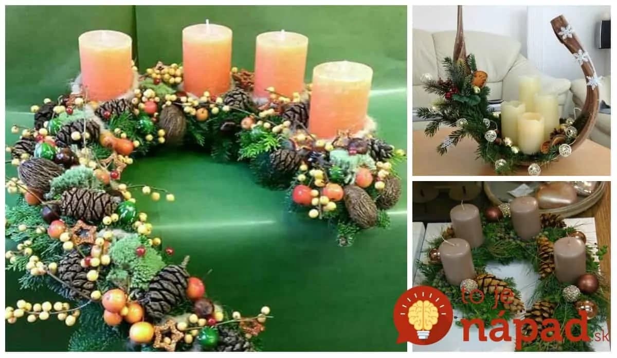 Zabudnite na klasický kruh z čečiny alebo prútia, toto vyzerá úžasne: 27 netradičných adventných vencov do každého bytu!