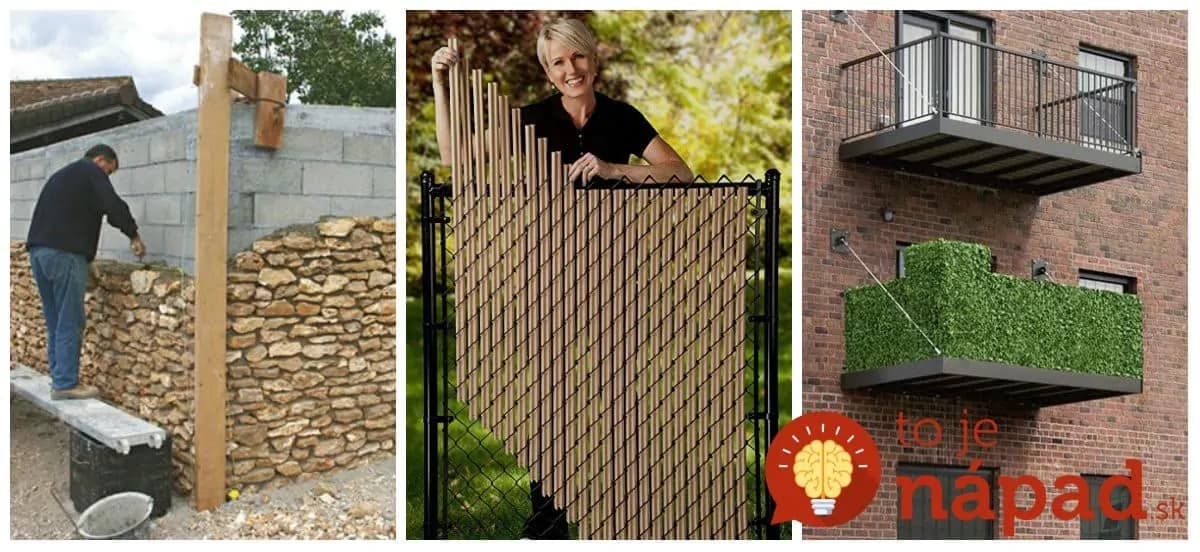 Perfektné nápady, ako zakryť pletivo, škaredý susedov plot, alebo zábradlie: Škoda, že sme tieto nápady nevideli skôr!