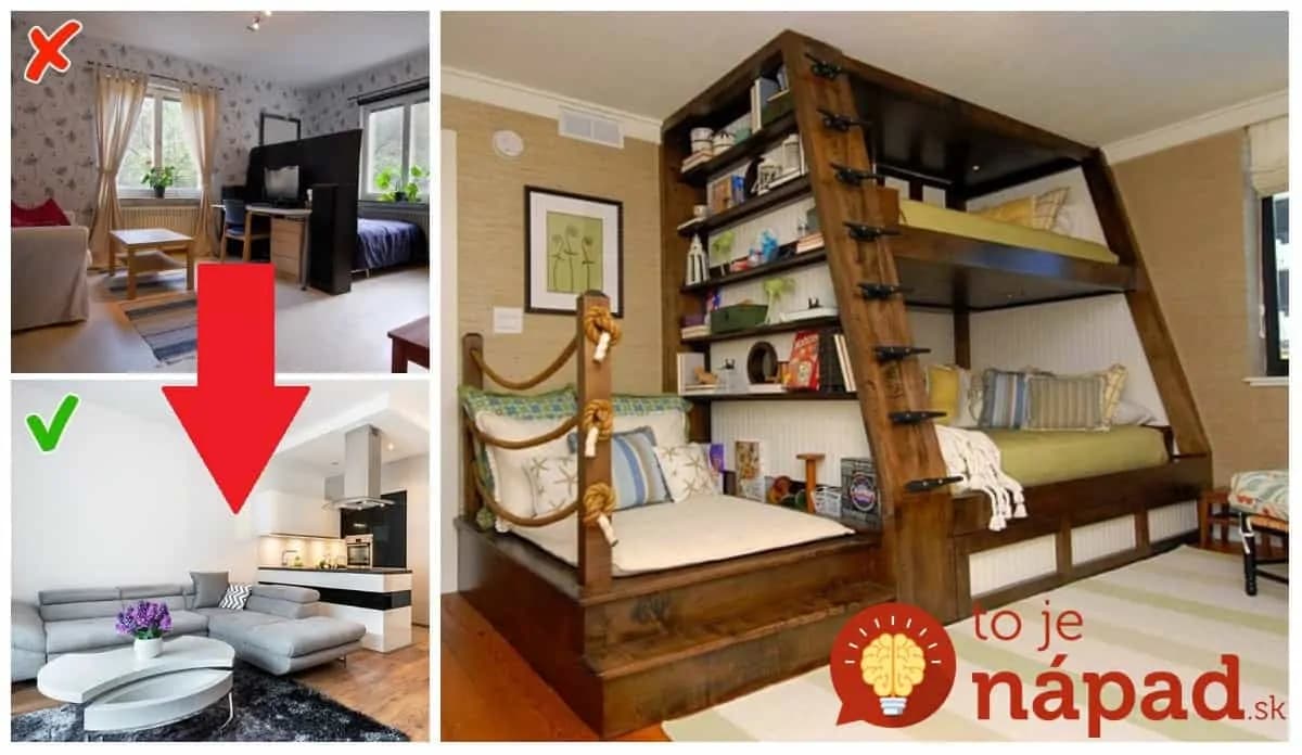 Dizajnér ukázal 11 geniálnych nápadov pre malé izby a byty: Toto posunie vaše bývanie na novú úroveň!