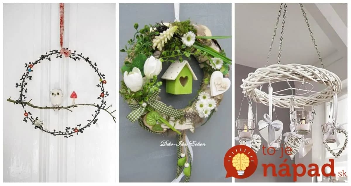 Vence nie sú len na Vianoce, toto vyzerá krásne: 19 nápadov, ako z nich vykúzliť krásne dekorácie na jar aj celý rok!
