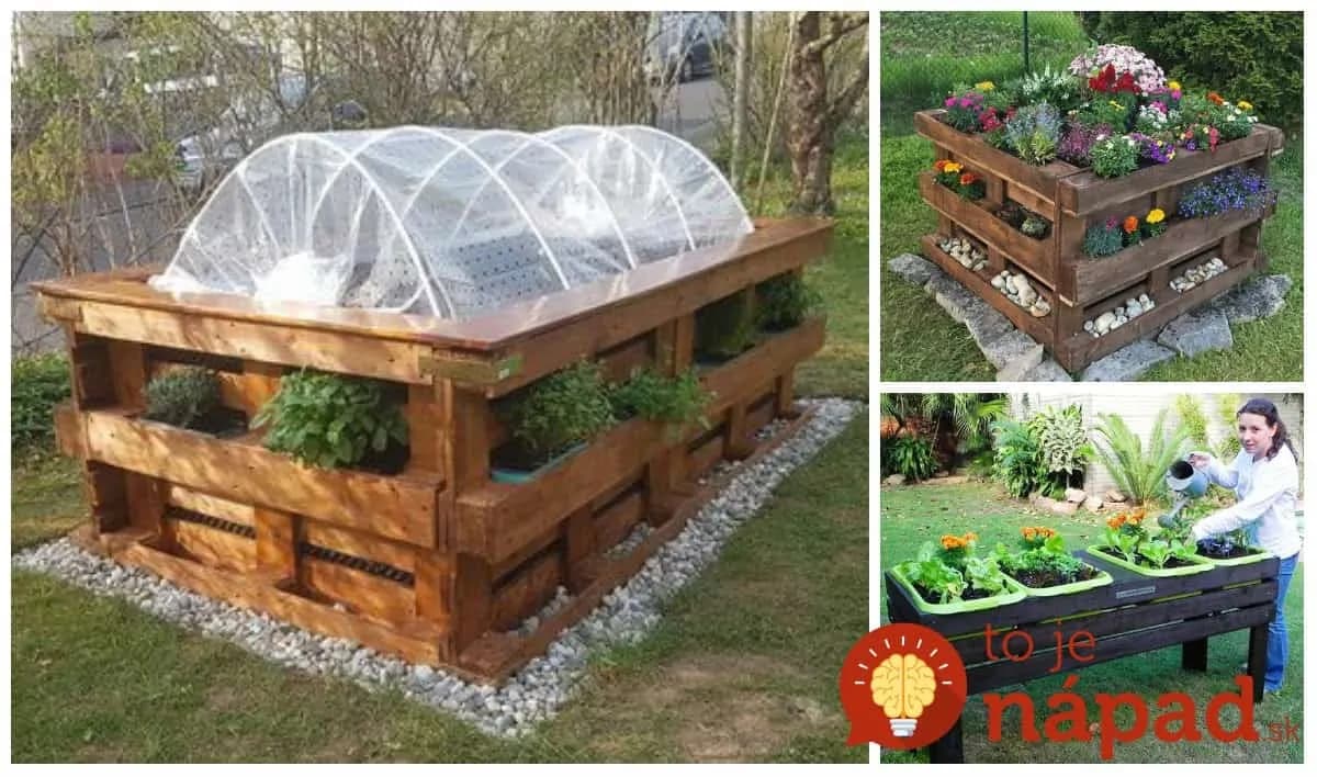 Vyvýšené záhony z paliet: Vysaďte do nich zeleninu aj obľúbené kvety, 19 perfektných nápadov do každej záhrady!