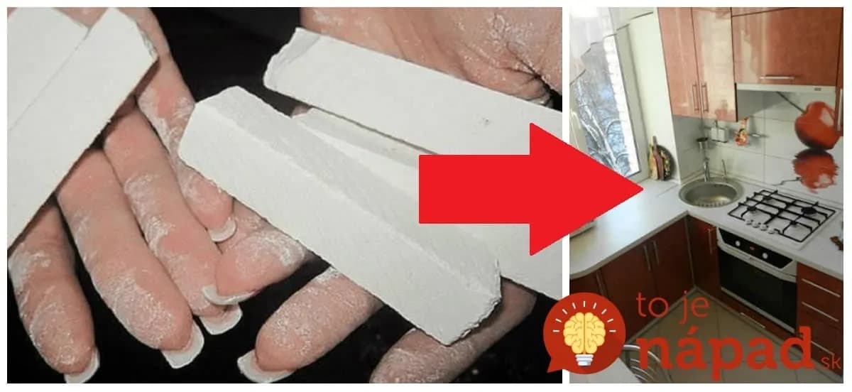 Toto je dôvod, prečo mám vždy pár kusov bielej kriedy v kuchynskej linke: Stojí centy, ale ušetrí vám stokrát viac!