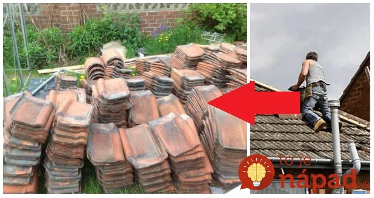 Po rozoberaní starej strechy im ostala stará škridla: Neodviezli ju na skládku, ako takto perfektne ju využili v záhrade!