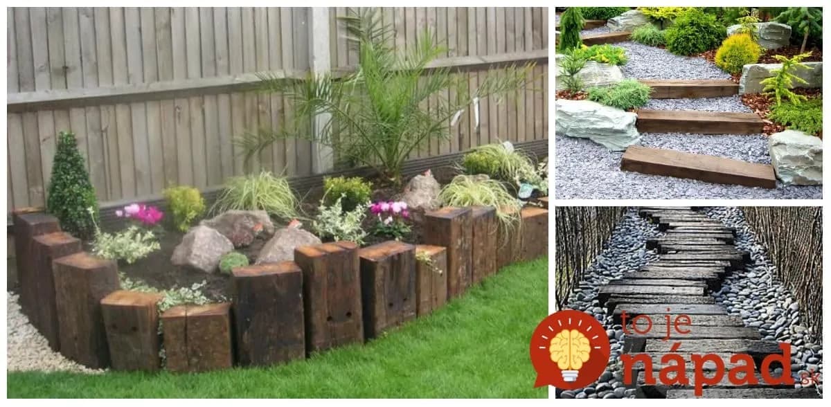 24 perfektných nápadov, ako využiť staré železničné podvaly: Budete ohromení, ako skrášlia celú záhradu – tie záhony na kvety sú úžasné!