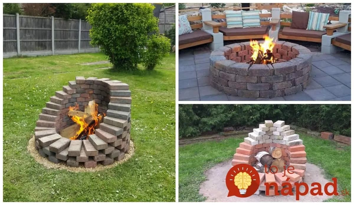 Títo ľudia si postavili záhradná ohniská z obyčajných tehál a vyzerá to perfektne: 18 nápadov do každej záhrady!