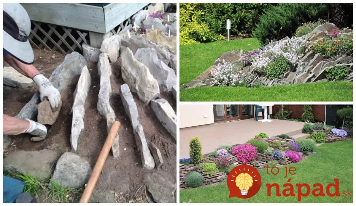 Moderné skalky zo slovenských záhrad: Stavte na ploché kamene, vyzerá to úžasne – 17 inšpirácií!