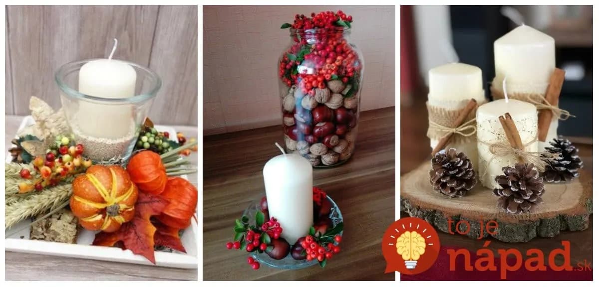 17 nápadov na čarovné jesenné dekorácie do každého domu: Neuveríte, z čoho všetkého môže vzniknúť prekrásna ozdoba na stôl!
