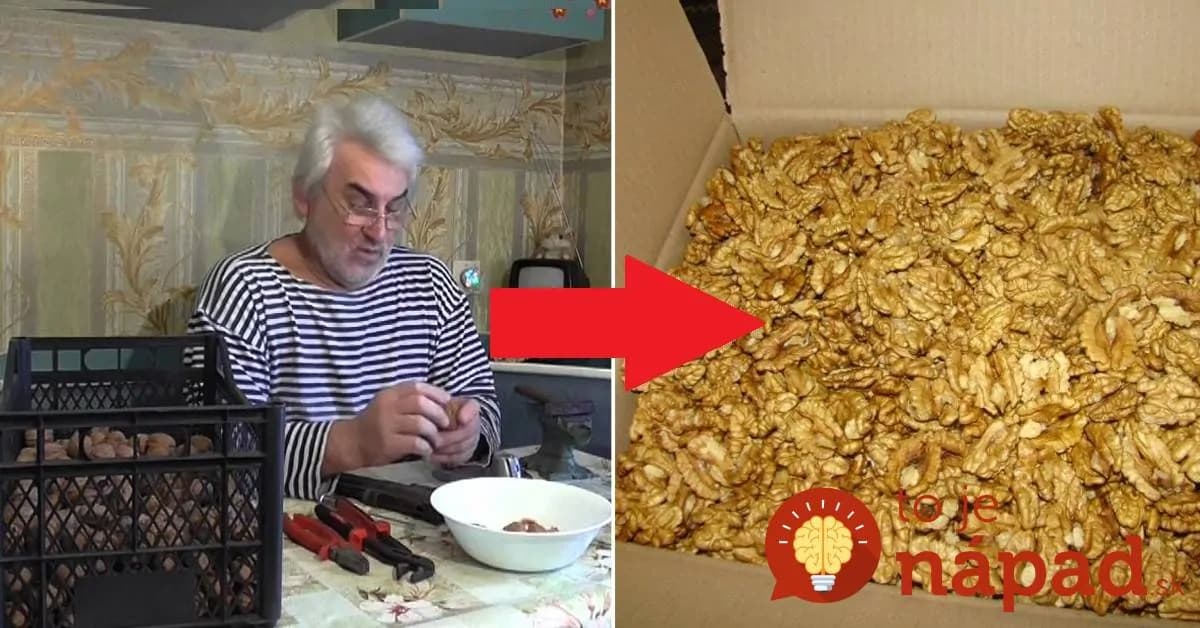Švagor mi ukázal, ako prasknúť orech bez poškodenia jadra: Za hodinu 5 kg orechov a tie jadrá môžete aj predávať!
