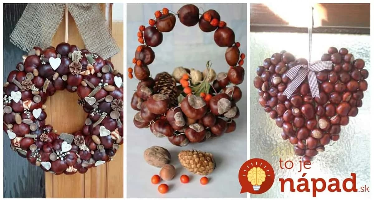 Tie najlepšie nápady na dekorácie z gaštanov PRE DOSPELÝCH! Vdýchnu domácnosti príjemnú jesennú atmosféru a takmer nič to nestojí.