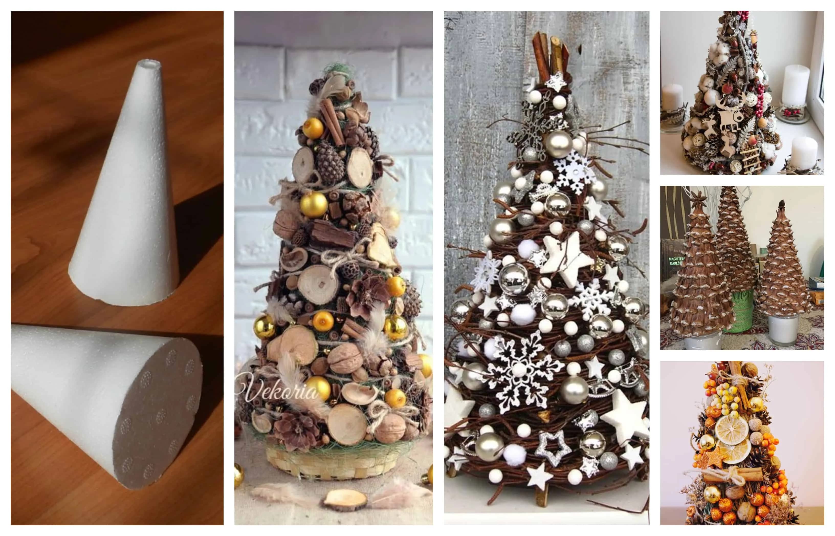 Kúpili si obyčajný polystyrénový kužeľ za pár korún: 21+ kúzelných dekorácií na nádherné zimné dekorácie, ktoré si viete vyrobiť doma!