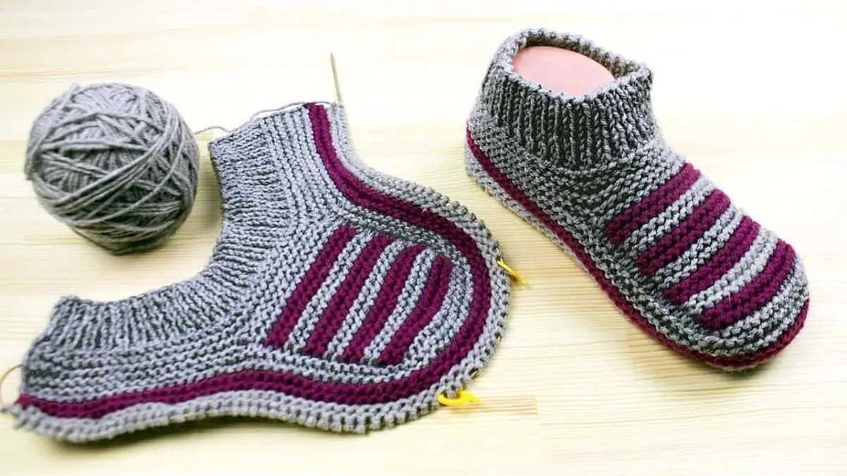 Pletené papučky hotové za jeden večer (veľkosť 38 – 41): Jednoduchý a podrobný návod s ktorým to zvládne každý!