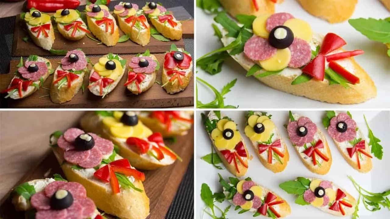 Len saláma, syr a takáto nádhera: Mamička ukázala fantastické nápady, ako ozdobiť jednohubky a chlebíčky pre návštevy!