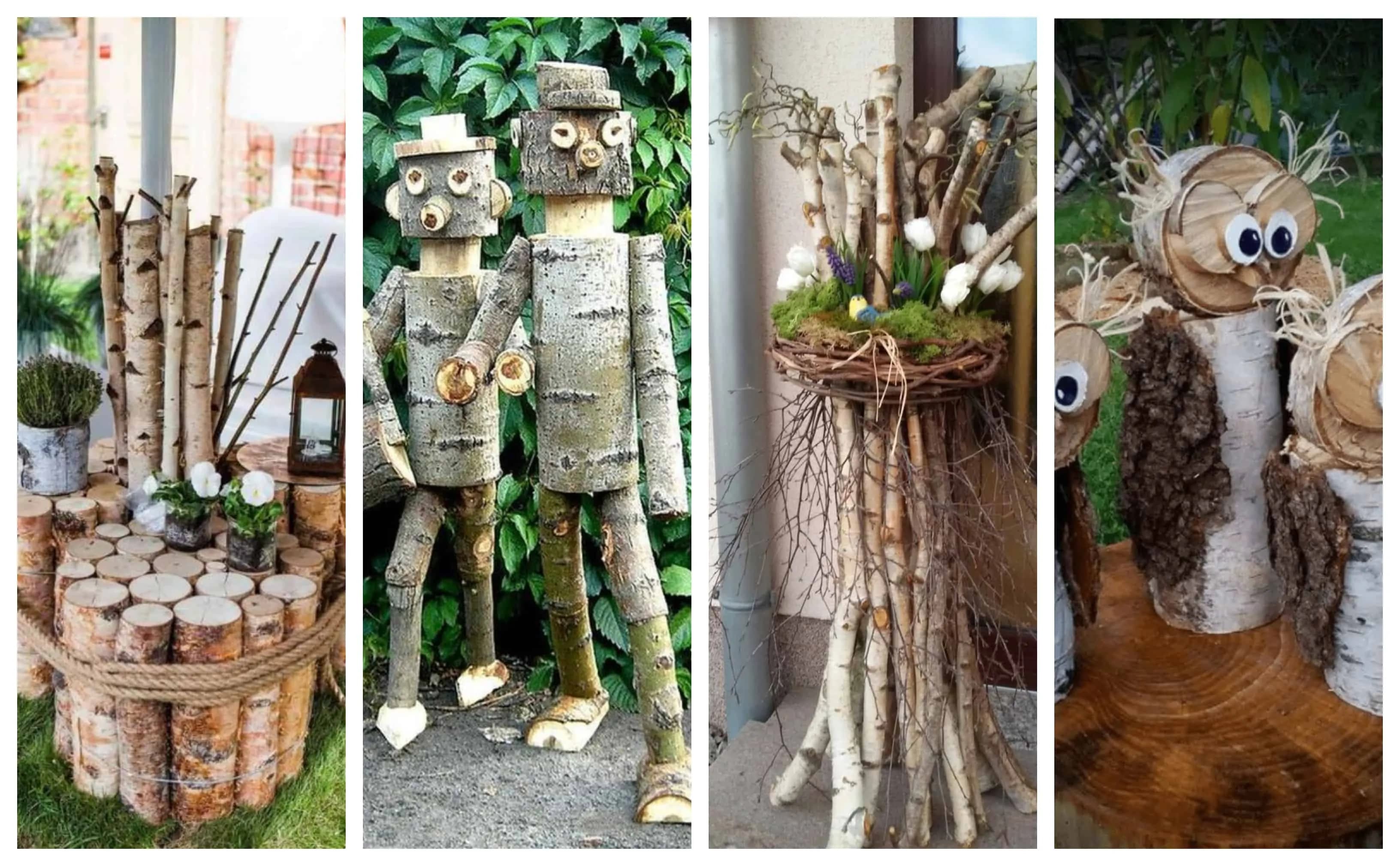 Pri čistení záhrady nevyhadzujte drevo a vetvičky: 20+ krásnych nápadov na jarné inšpirácie zo starého dreva!