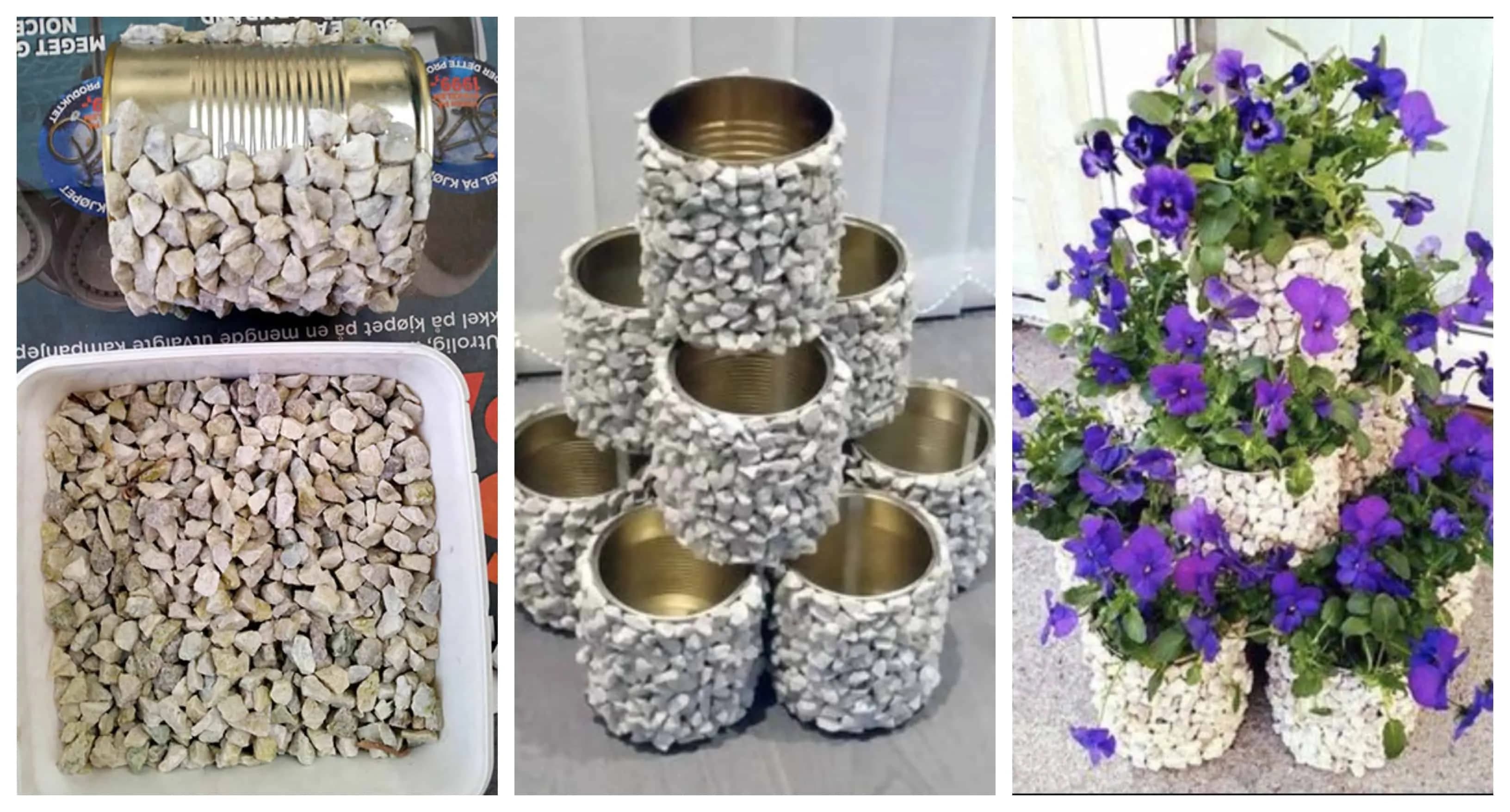 Žena vzala prázdnu plechovku, kamienky a lepidlo: 21 + krásnych nápadov, ktoré vám skrášlia byt aj záhradu a nestoja nič!