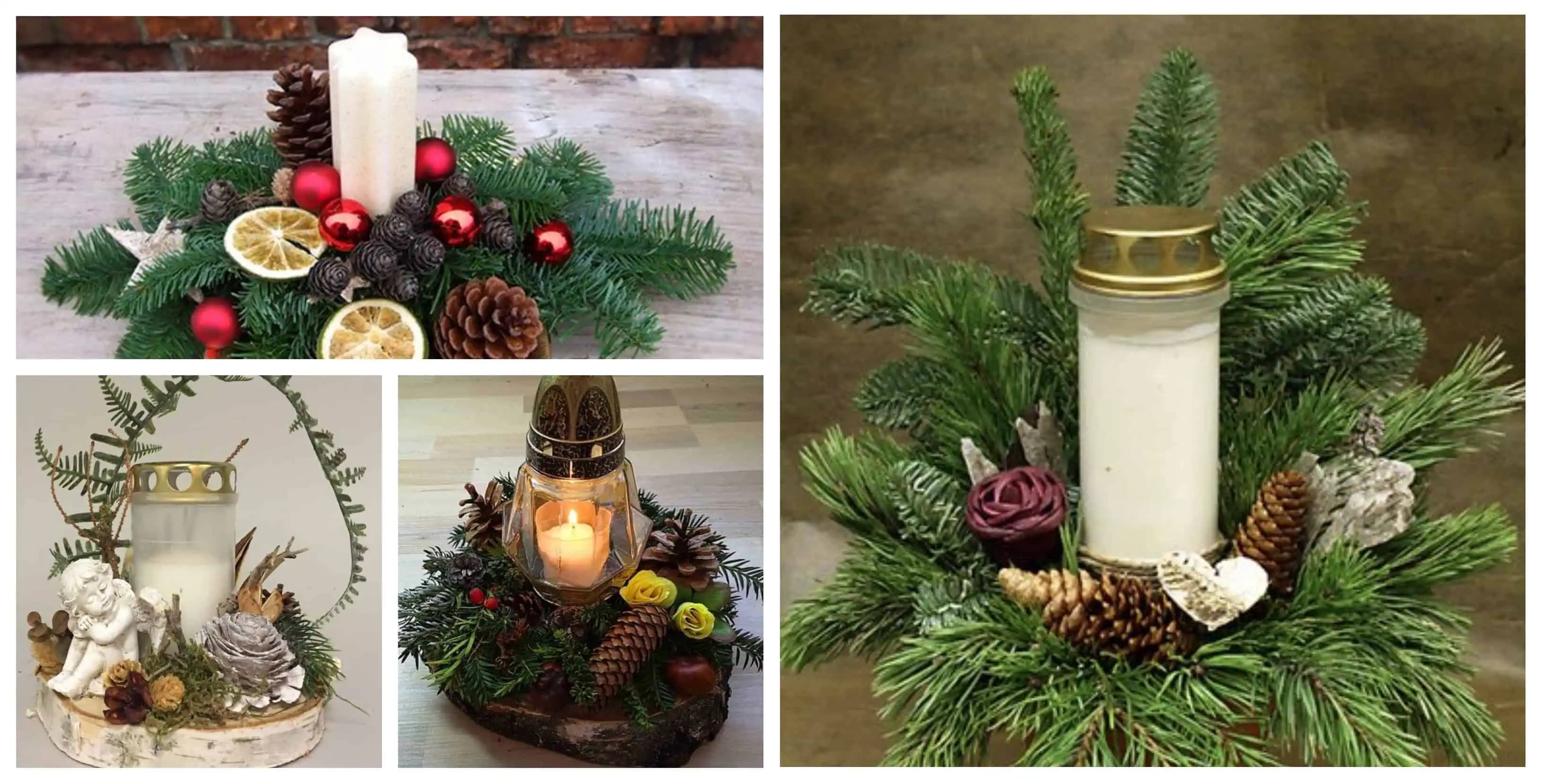 27+ inšpirácií na krásne a decentné spomienkové dekorácie na DUŠIČKY: Vyrobíte ich zo šišiek, ihličia a machu!