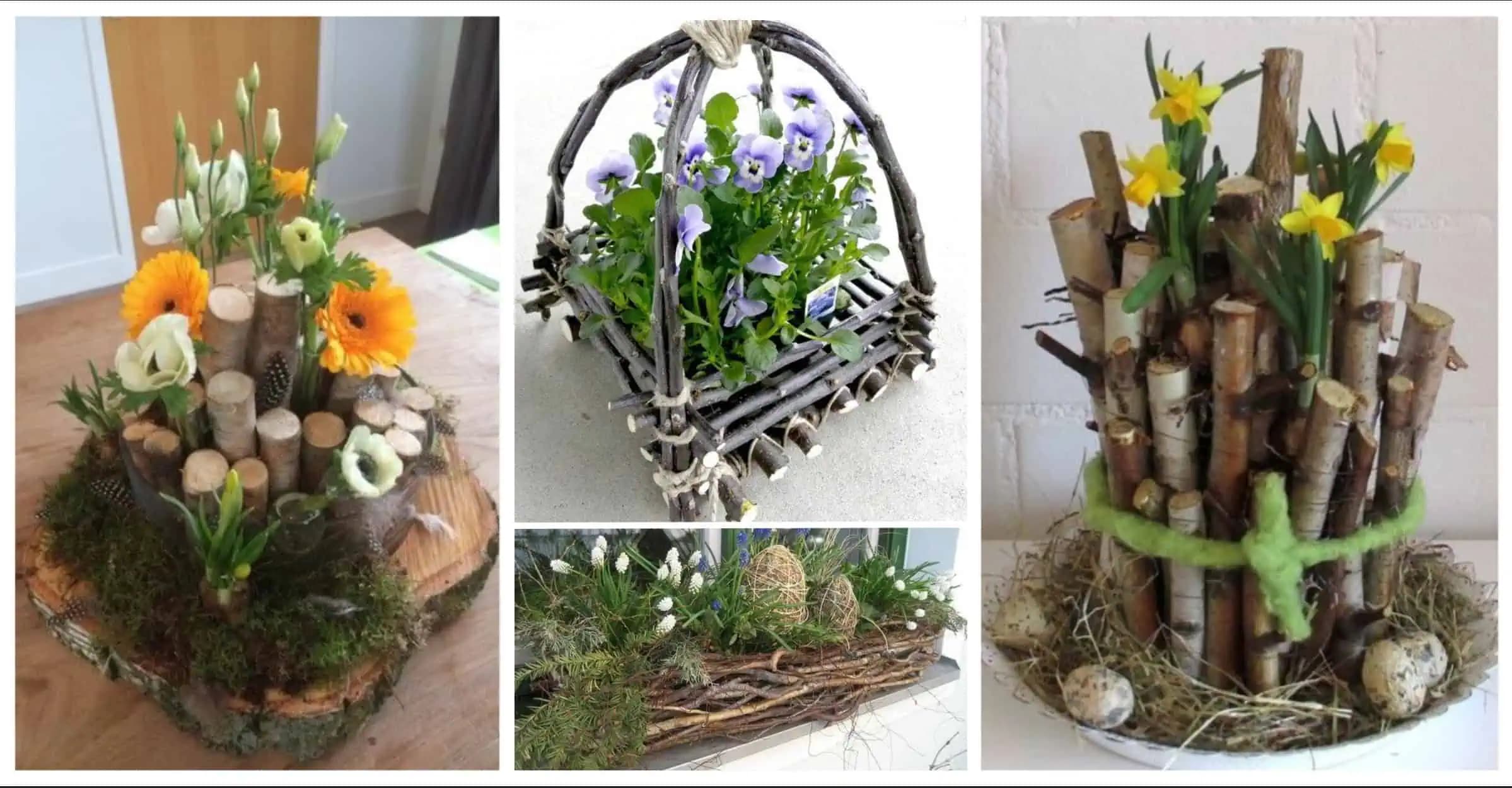 Úžasné dekorácie z konárov a prútia na sviatočný stôl: 25+ inšpirácií na jarnú výzdobu!