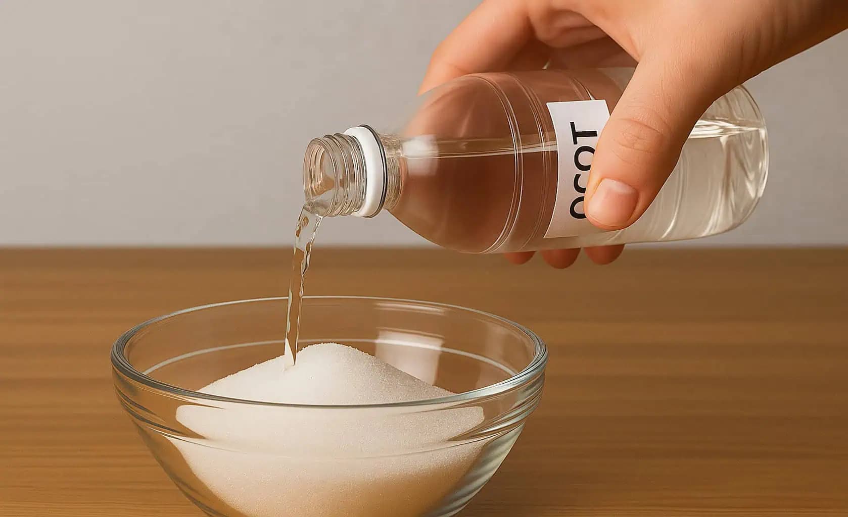 Zmiešajte 2 LYŽICE cukru s obyčajným octom a hneď to použite doma: Tento TRIK ma naučila moja babka!