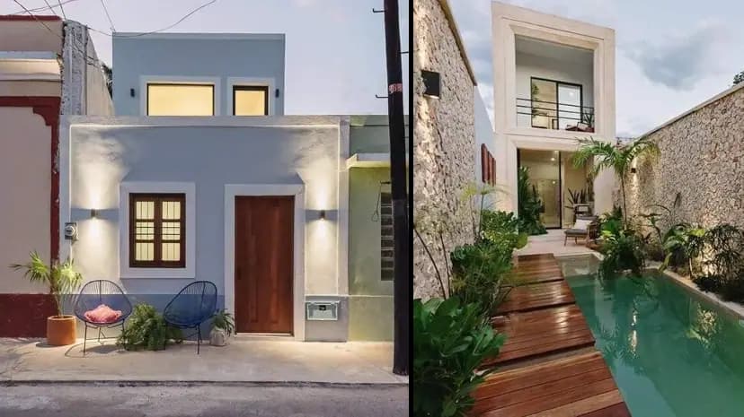 Keď nahliadnete do tohto domčeka so záhradou, neuveríte vlastným očiam: Šírka celého pozemku je LEN 4 metre a napriek tomu v ňom nič nechýba!