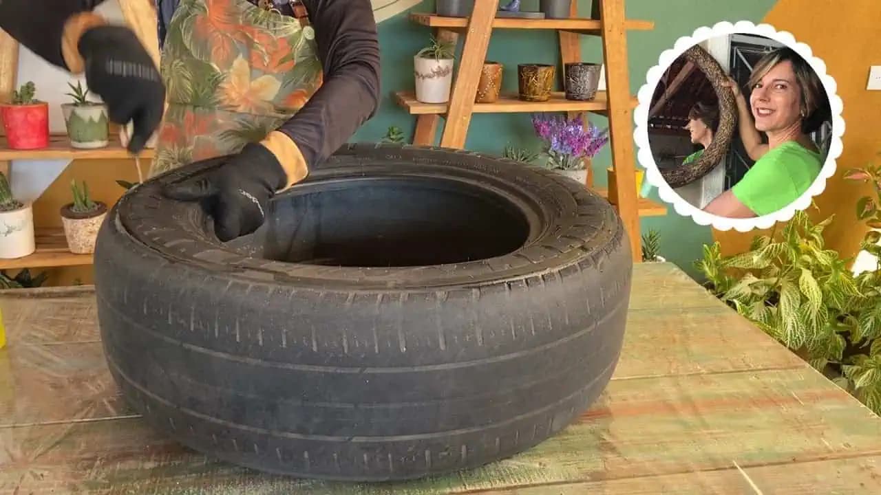 Tento nápad zo starej pneumatiky vás očarí: Neverili by ste, že to kedysi bola pneumatika!