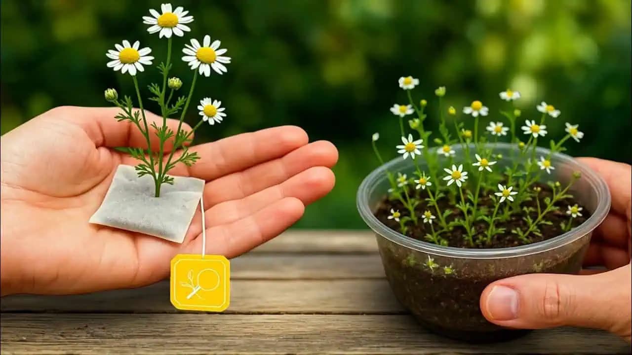 Ako vypestovať liečivý harmanček z čajových vrecúšok? Jednoduché a rýchle!