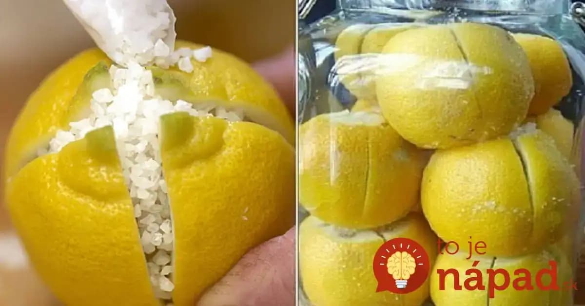 Citróny posypte soľou a zatvorte do pohára. Keď zistíte, čo z toho vznikne, budete to robiť každý rok!