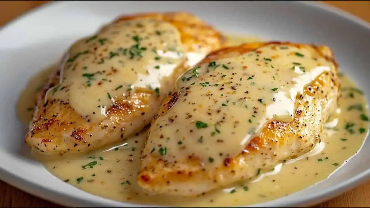 Jemné kuracie rezne v krémovej omáčke so smotanou: Trik šéfkuchára, s ktorým sa omáčka nikdy nezrazí!