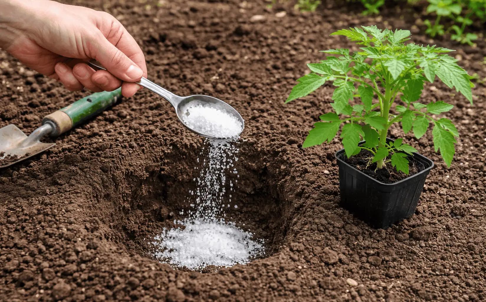 Keď sadím priesady, do jamky PRIDÁM aj 1 lyžicu tejto prísady: Dvojnásobne viac rajčín a oveľa lepšia chuť!