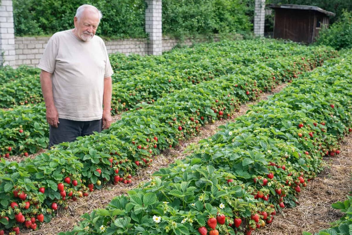 Môj starý otec mi povedal tajomstvo bohatej ÚRODY jahôd: Ešte nikdy som nezbierala toľko sladkých plodov!