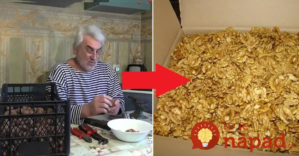 Švagor mi ukázal, ako prasknúť orech bez poškodenia jadra: Za hodinu 5 kg orechov a tie jadrá môžete aj predávať!