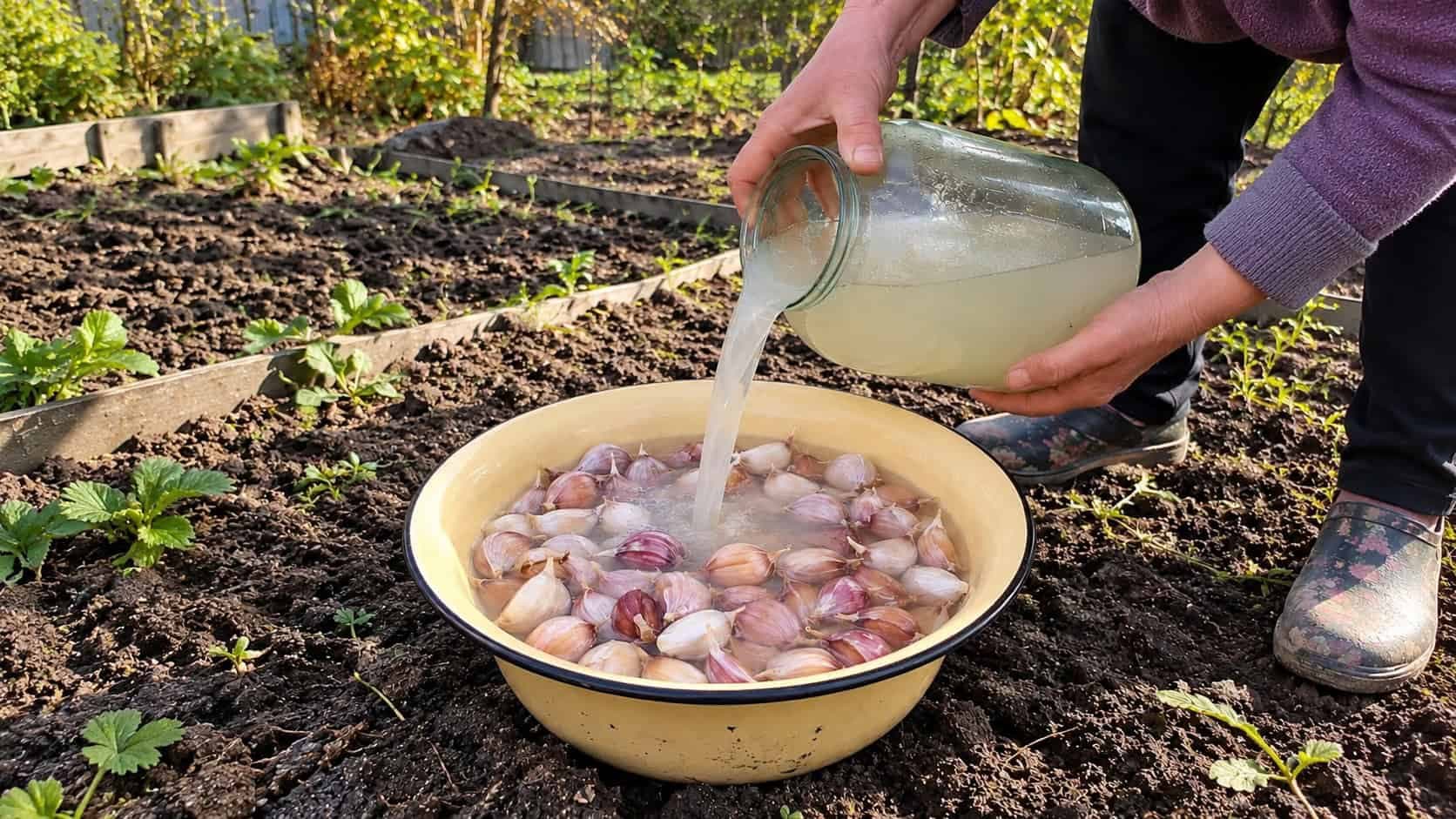 Pred výsadbou zimného cesnaku namočte strúčiky do tohto roztoku: Je tu však JEDNA DÔLEŽITÁ vec!