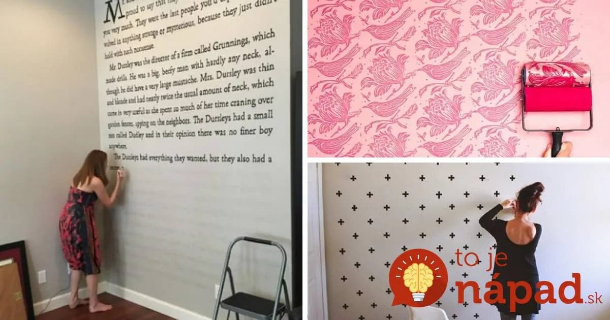 Krásne a originálne nápady na dekoráciu stien: Úžasný výsledok, ktorý nestojí takmer nič!