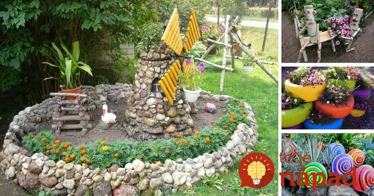 Títo ľudia premenili svoje záhrady celkom bez peňazí, stačili im len veci, ktoré my vyhadzujeme do koša!