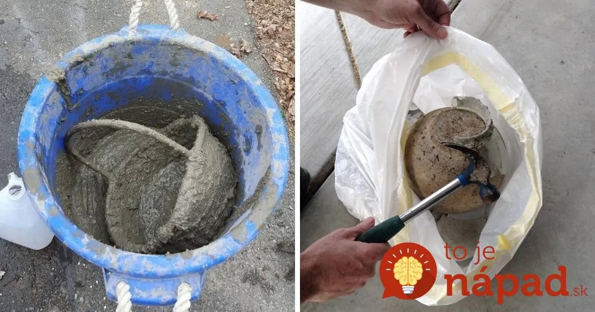 Do betónu ponorili veci určené na vyhodenie, nechali zaschnúť a postavili do záhrady: Tieto úžasné nápady sa oplatí vidieť!
