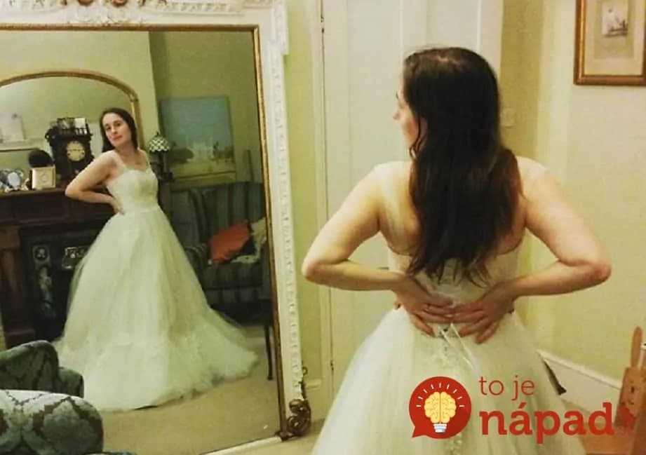 Žena kúpila obyčajné svadobné šaty a 61 hodín ich upravovala. Na ten pohľad však svadobní hostia nikdy nezabudnú!