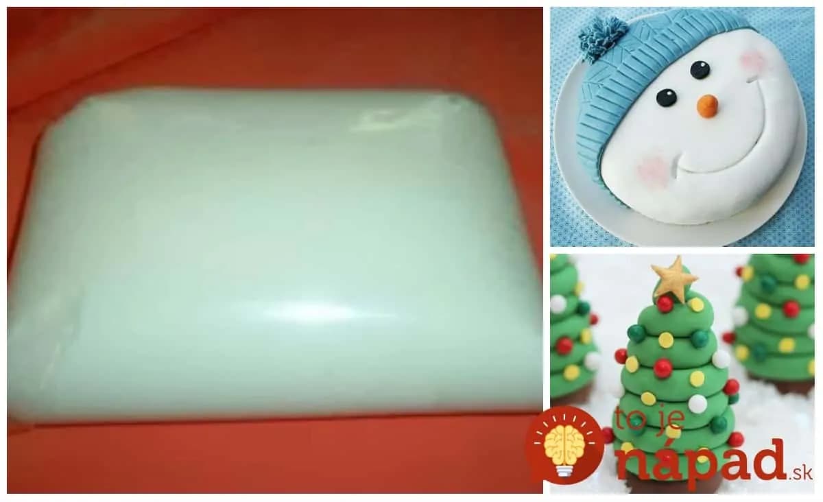 Marcipán bez driny hotový za 10 minút. Použijete ho na všetko – ozdoby aj poťah na tortu!