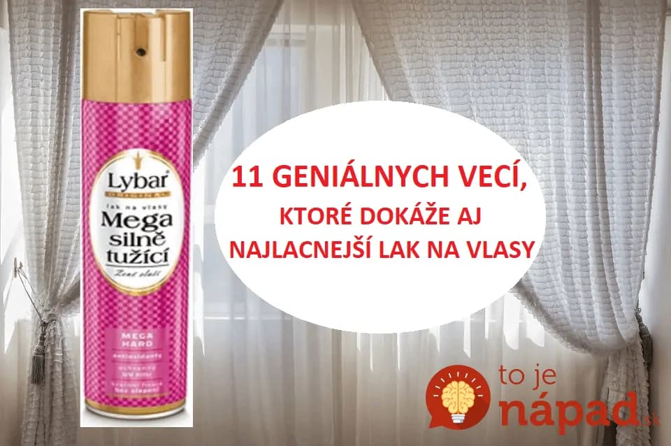 Moja svokra vždy kupovala najlacnejší lak na vlasy a nastriekala s ním všetky záclony v byte: Budú vyzerať miliónovo!