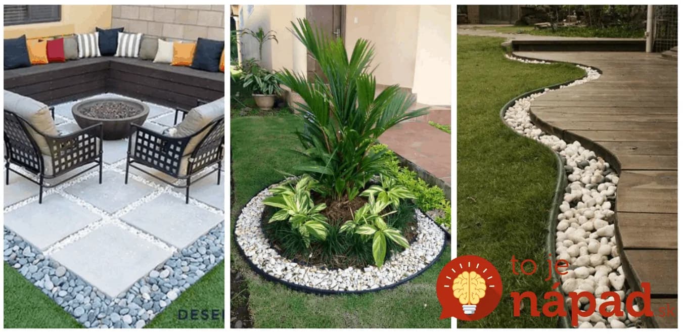 Stačí úzky pásik kamienkov a záhradu to celkom zmení: 26 úžasných nápadov, ktoré vám domov vnesú nevídané čaro!