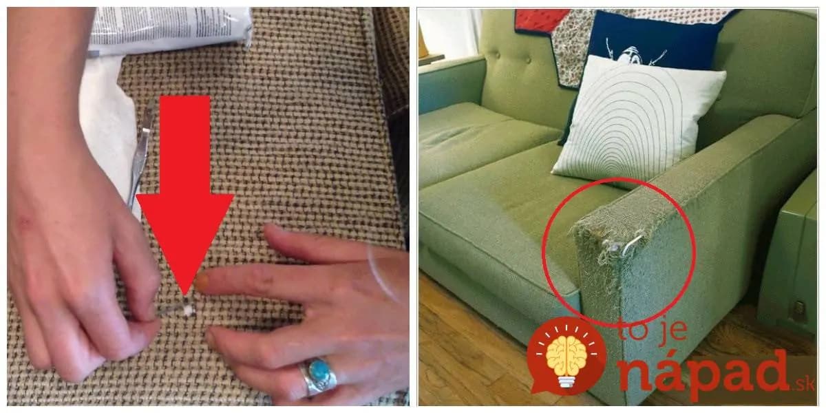 Netreba šiť ani volať čalúnnika: Takto zakryjete diery a ošúchané časti na gauči bez toho, aby ste ho museli vymeniť!