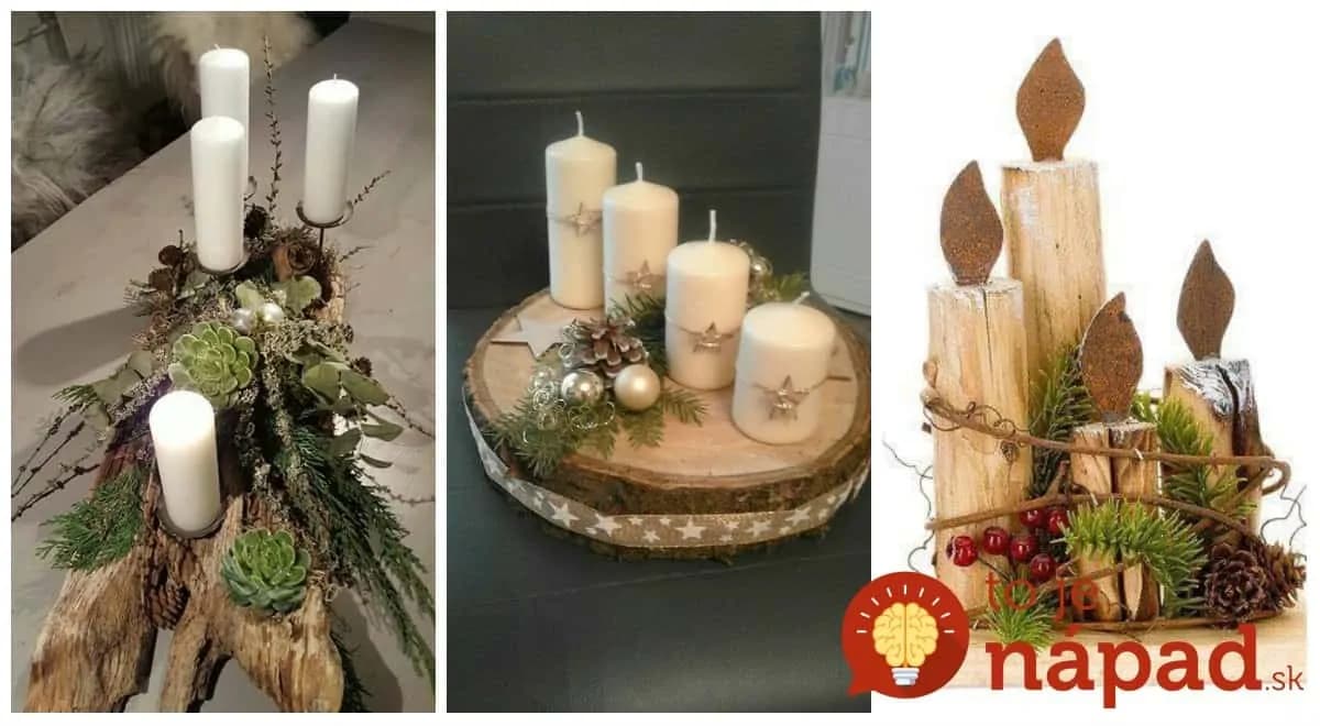 Nemusí to byť len klasický veniec z čečiny: 24 úchvatných dekorácií na adventný stôl, ktoré vám určite tak skoro nezvädnú!
