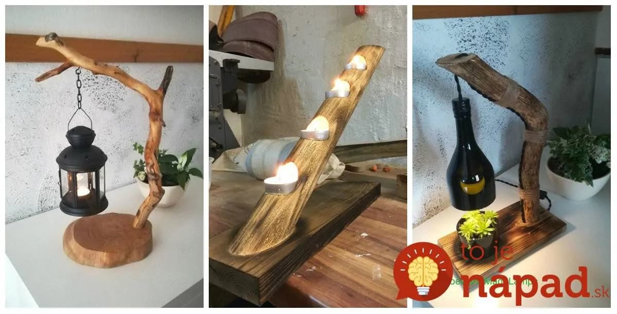 Kúzelné nápady na lacné svietidlá do bytu z konárov a odpadového dreva: 17 úžasných inšpirácií do každej obývačky!