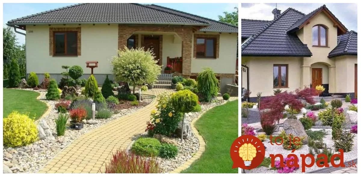 Čarovné predzáhradky so skalkou: 17 nápadov, ako si skrášliť dvor pomocou obyčajných kameňov a skalničiek!