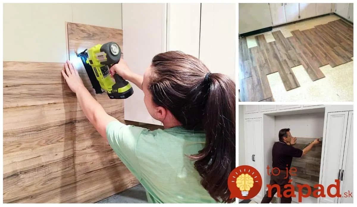 Nedávajte ju len dlážku: Títo ľudia prišli s perfektným nápadom, ako si s plávajúcou podlahou vylepšiť steny a vyzerá to úžasne!