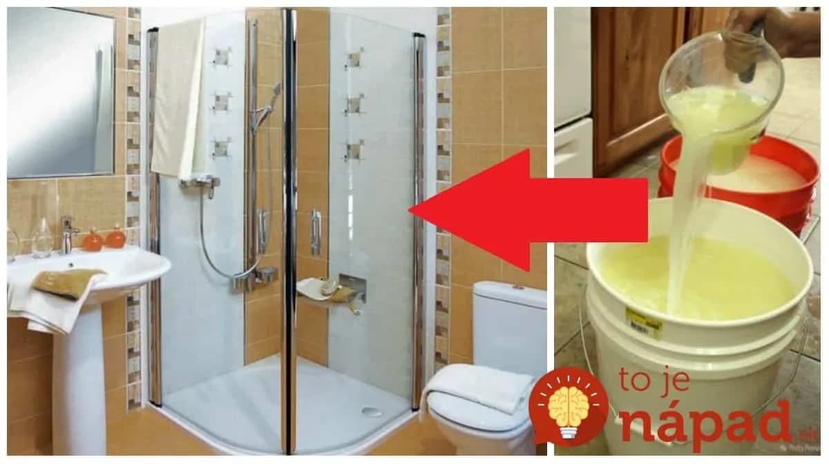 Už neriešim zaschnuté kvapky a vodný kameň: Zázrak na čistenie sprchového kúta za centy – 5 minút a vyzerá ako nový!